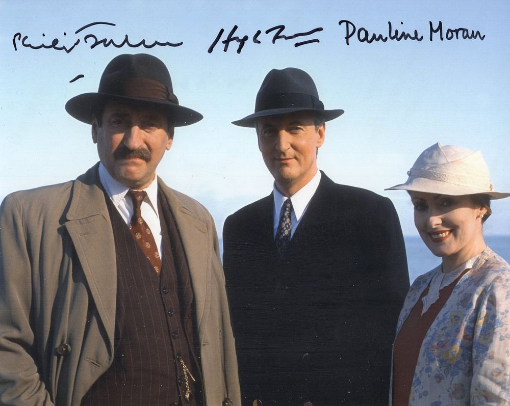 Lot 665: Poirot, popular TV detective series 8x10 colour photo...
