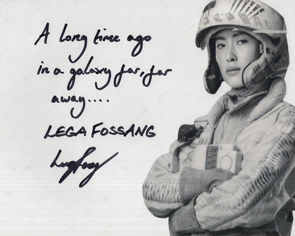 Lot 669: Star Wars 8x10 B&W photo signed by Lucy...