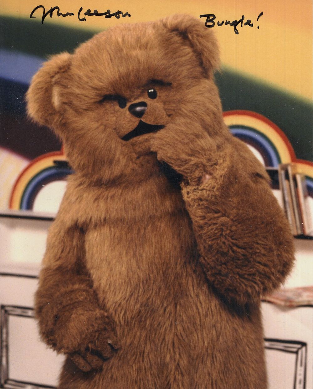 Lot 671: Rainbow children's TV series colour 8x10 photo signed...
