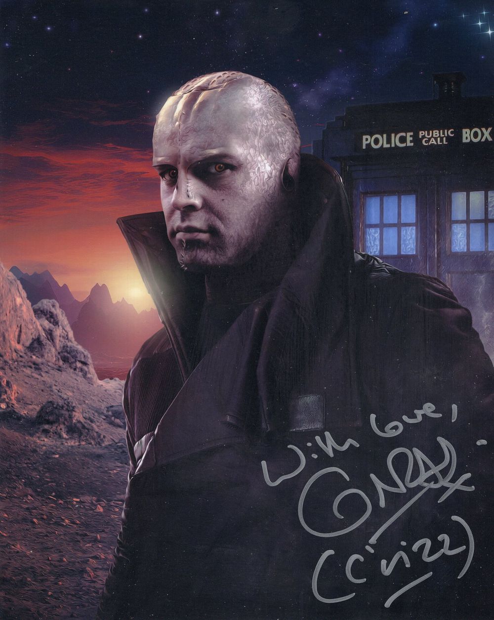 Lot 684: Doctor Who colour 8x10 photo signed by actor...
