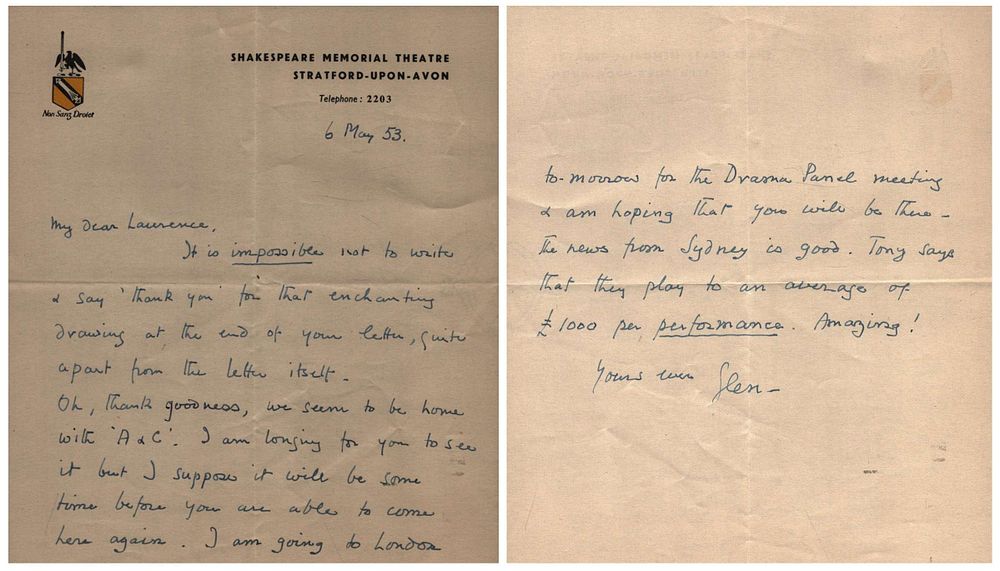 Lot 180: Glen signed (Byam Shaw Director & Actor, Co-director...