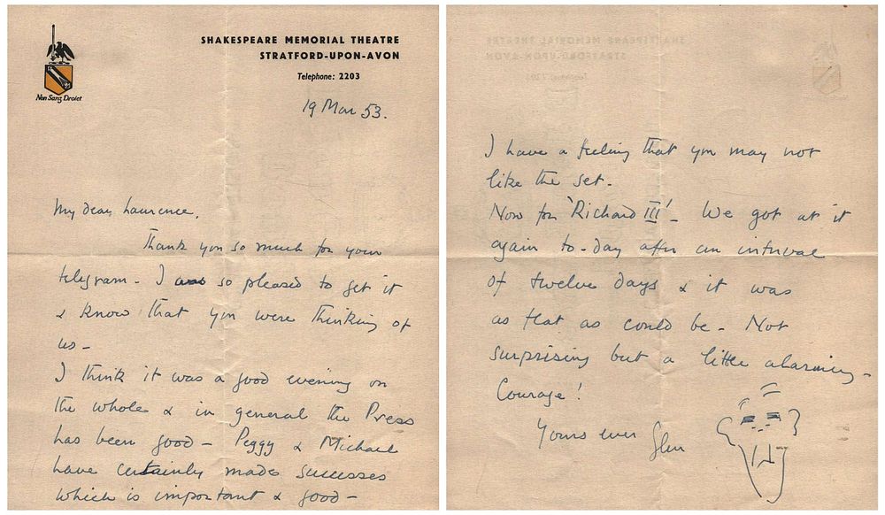 Lot 183: Glen signed (Byam Shaw Director & Actor, Co-director...