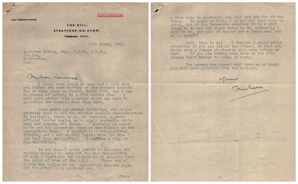 Lot 193: Sir Fordham Flower TLS (Chairman of the board...