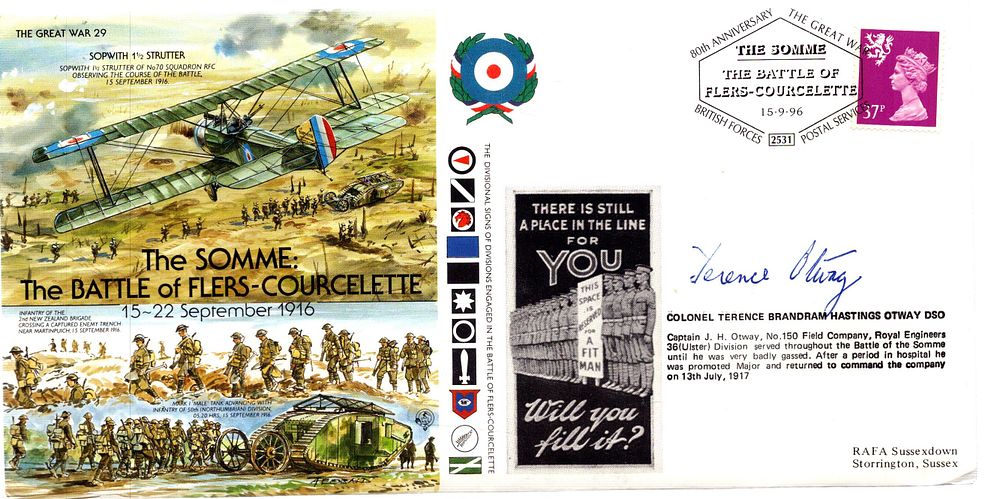 Lot 200: WW1 Colonel Terence Brandram Hastings Otway DSO Signed...