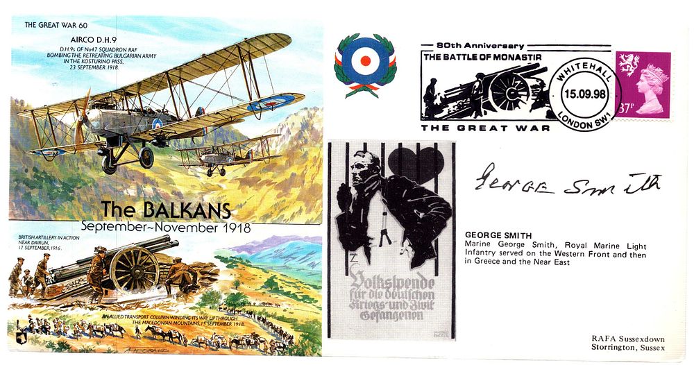Lot 230: WW1 Georgie Smith Signed FDC, The Great War...