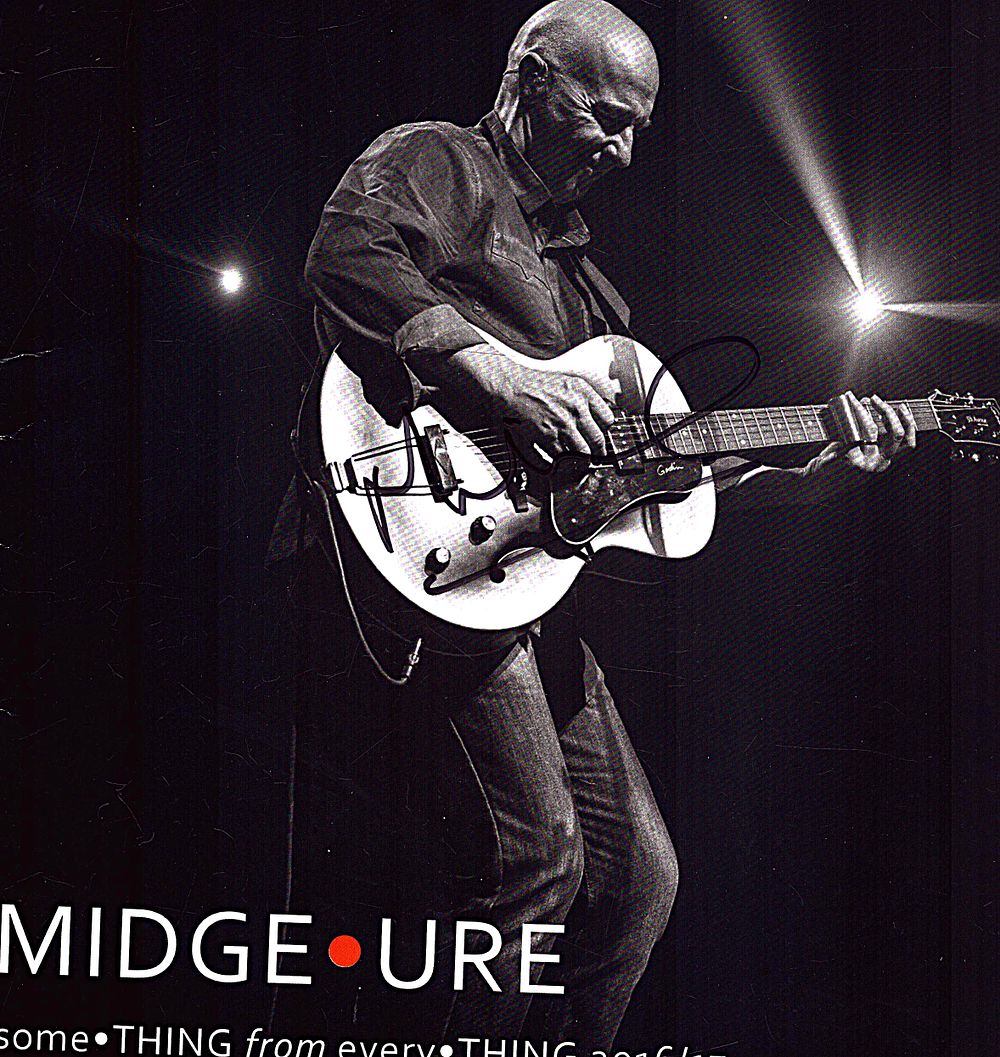 Lot 233: Midge Ure, James, signed programme, some THING from...