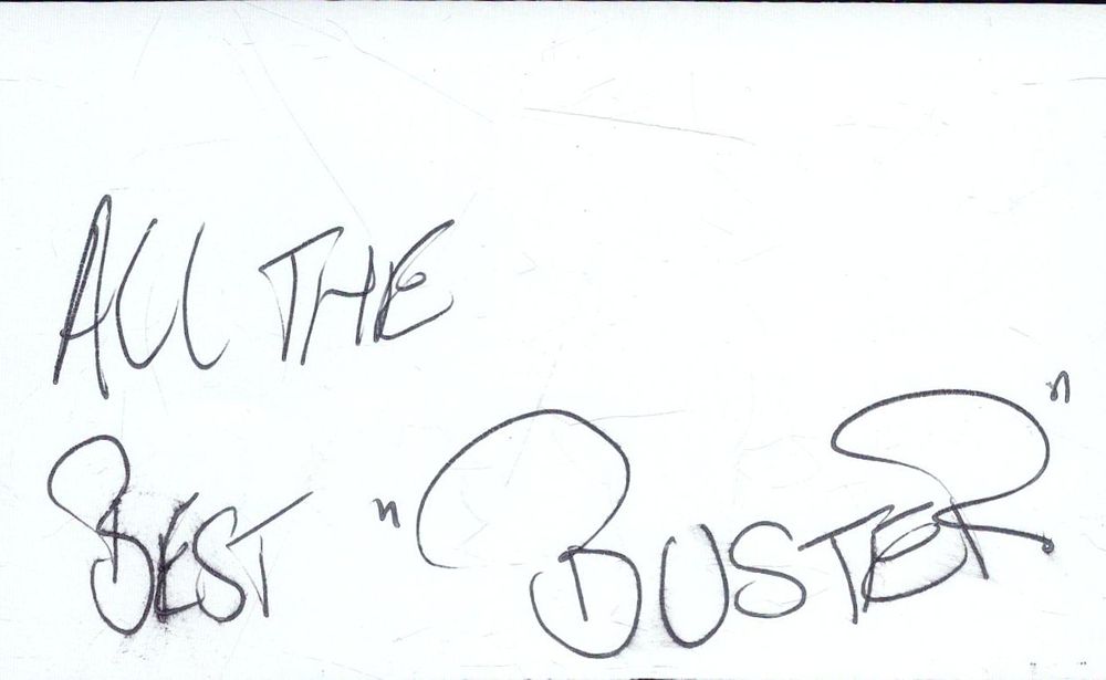 Lot 258: Buster Bloodvessel, signed card, an English singer and...