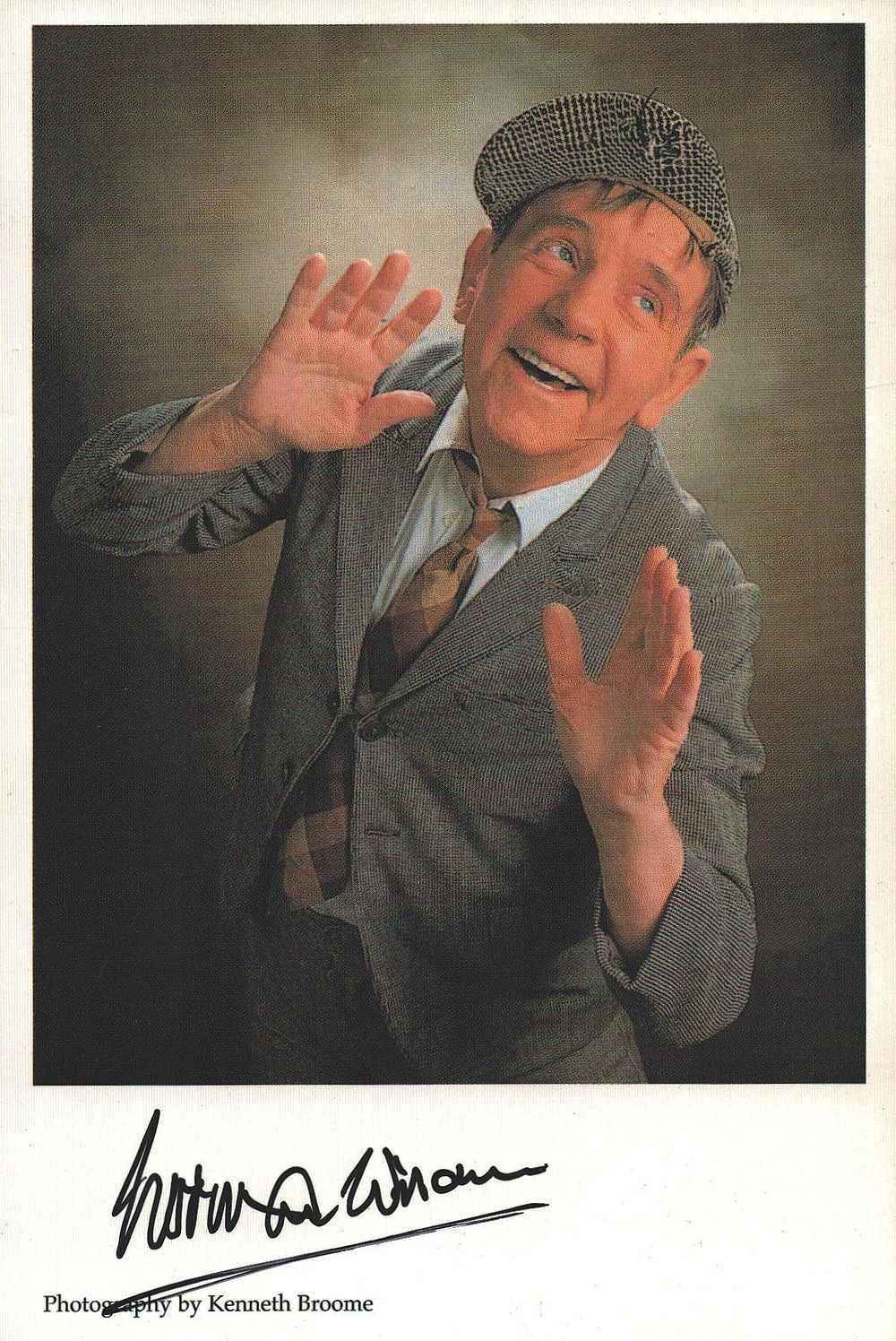 Lot 275: Norman Wisdom signed 6x4 inch colour. Was an...