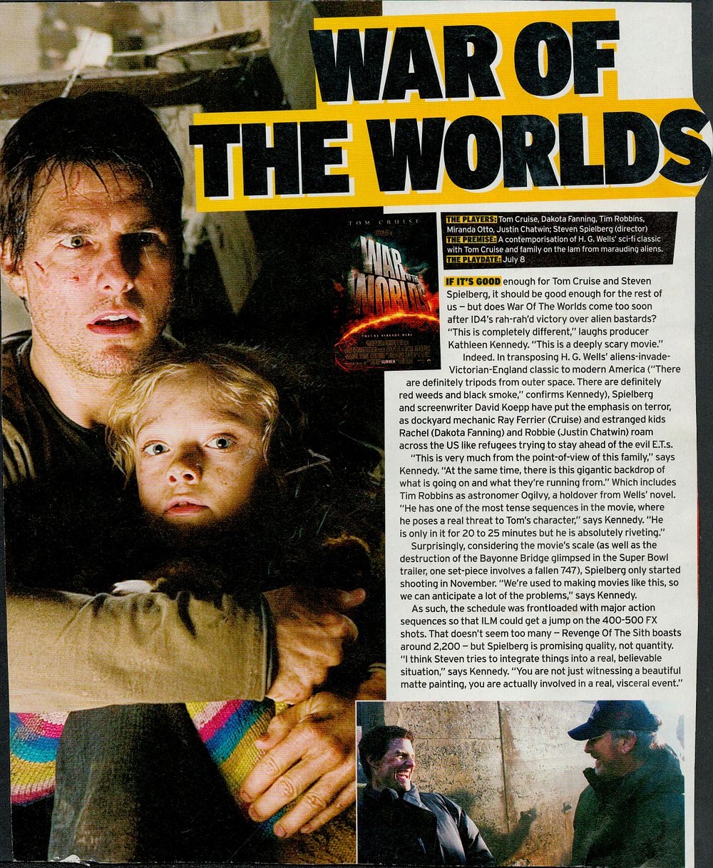 Lot 353: 10x8 Mounted War of the Worlds magazine clippings...