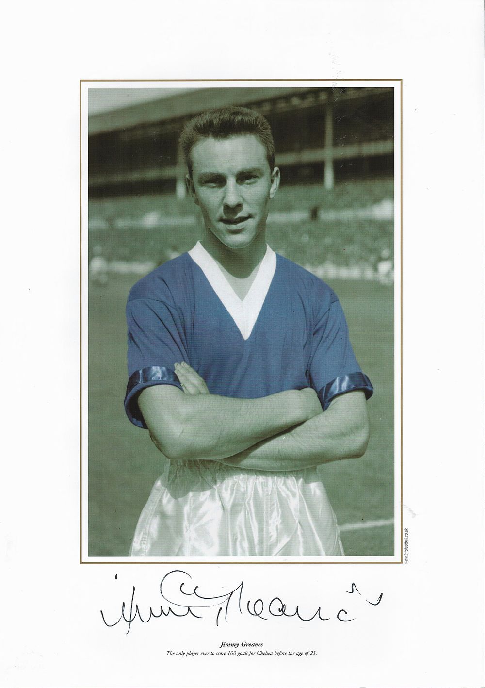 Lot 369: Football, Jimmy Greaves signed 16x12 colourised photograph pictured...