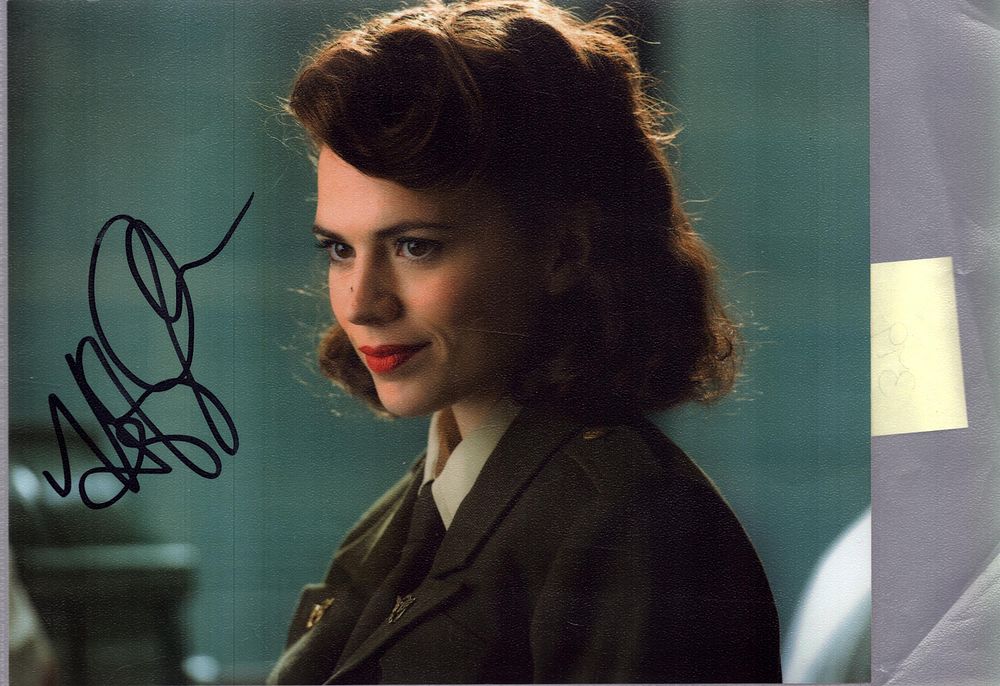 Lot 379: Hayley Atwell signed 10x8inch colour photo.