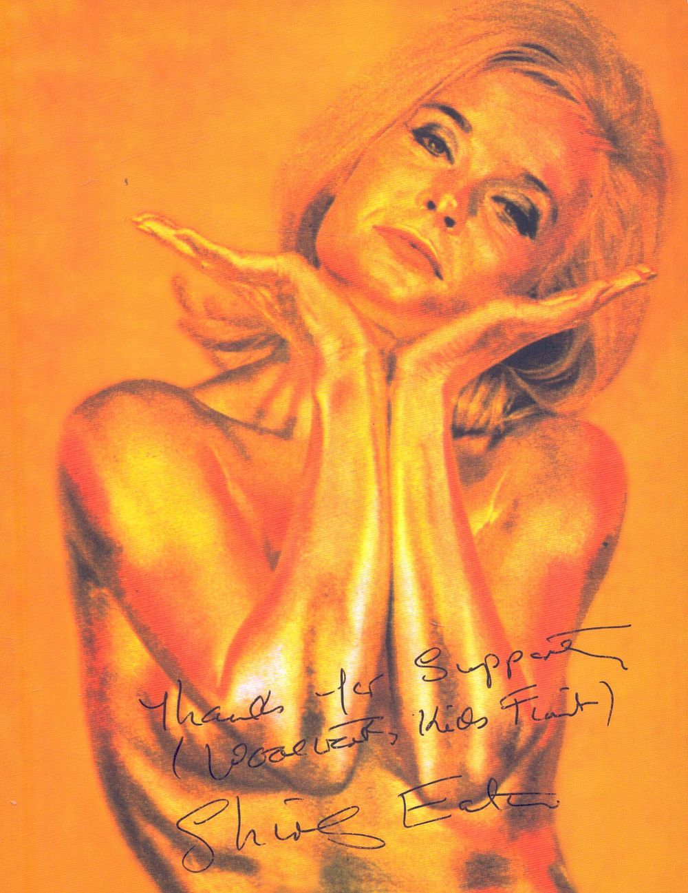 Lot 387: Shirley Eaton signed 8x6inch Goldfinger colour photo.