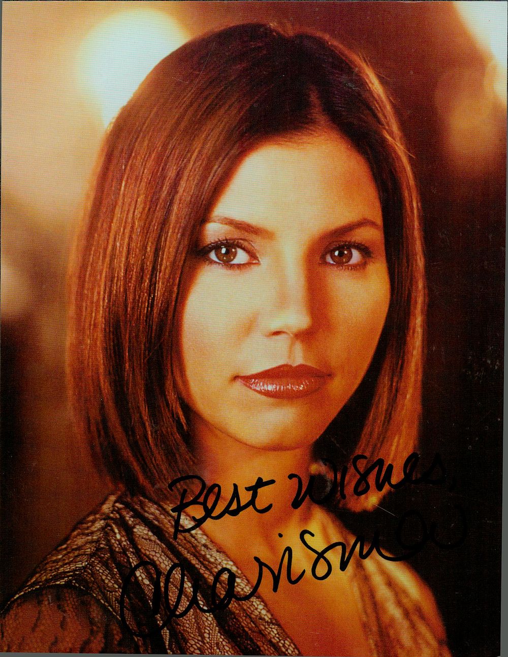 Lot 410: Charisma Carpenter signed 7x5inch colour photo.