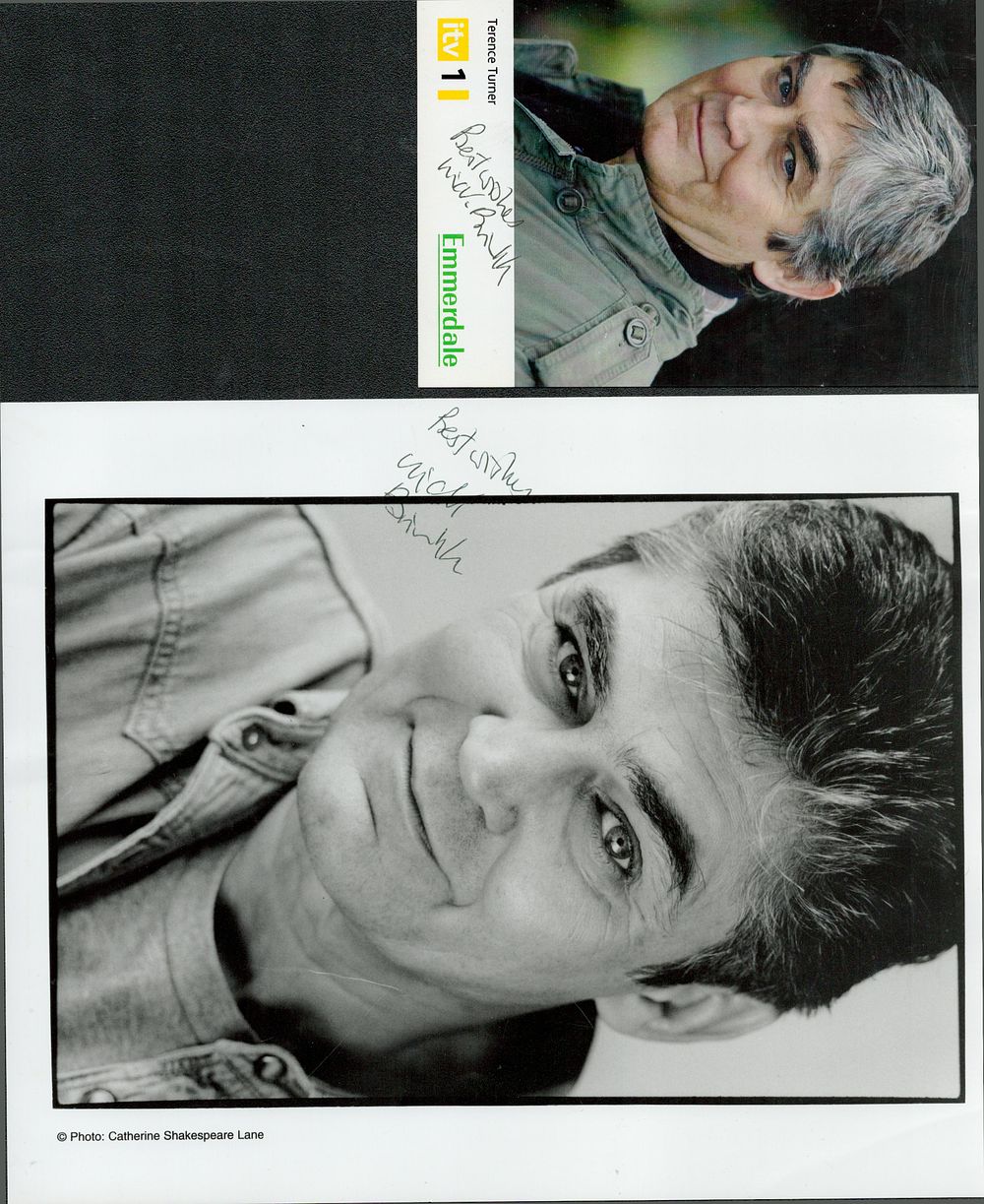 Lot 412: Terence Turner signed Emmerdale 6x4inch colour promo photo...