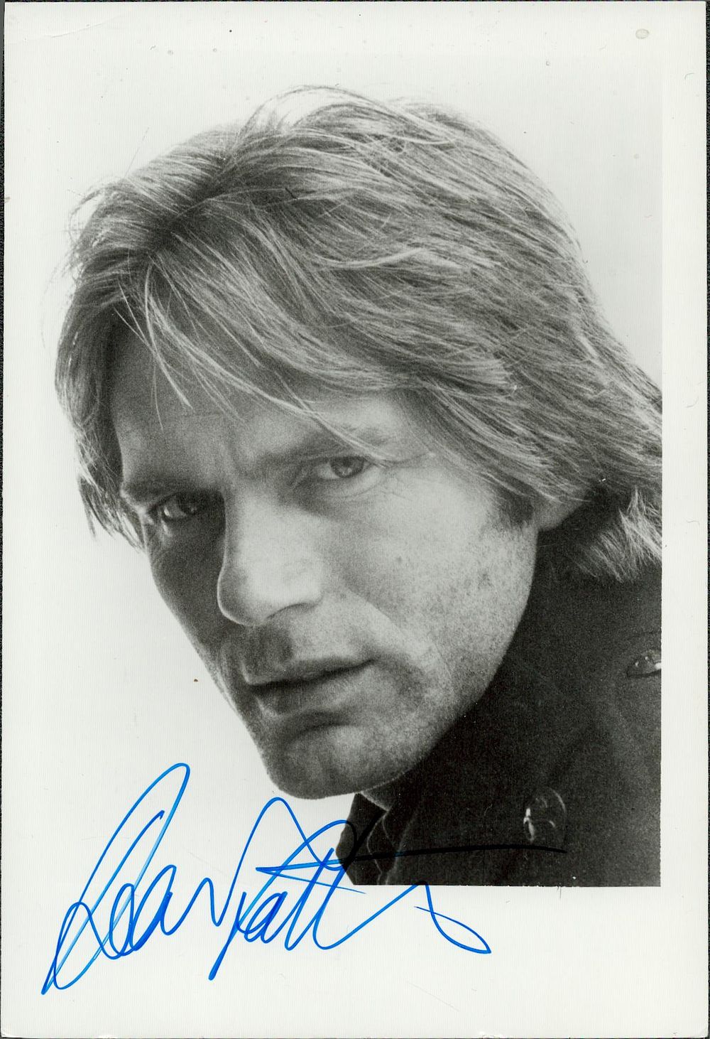 Lot 413: Adam Faith signed 6x4inch black and white photo.