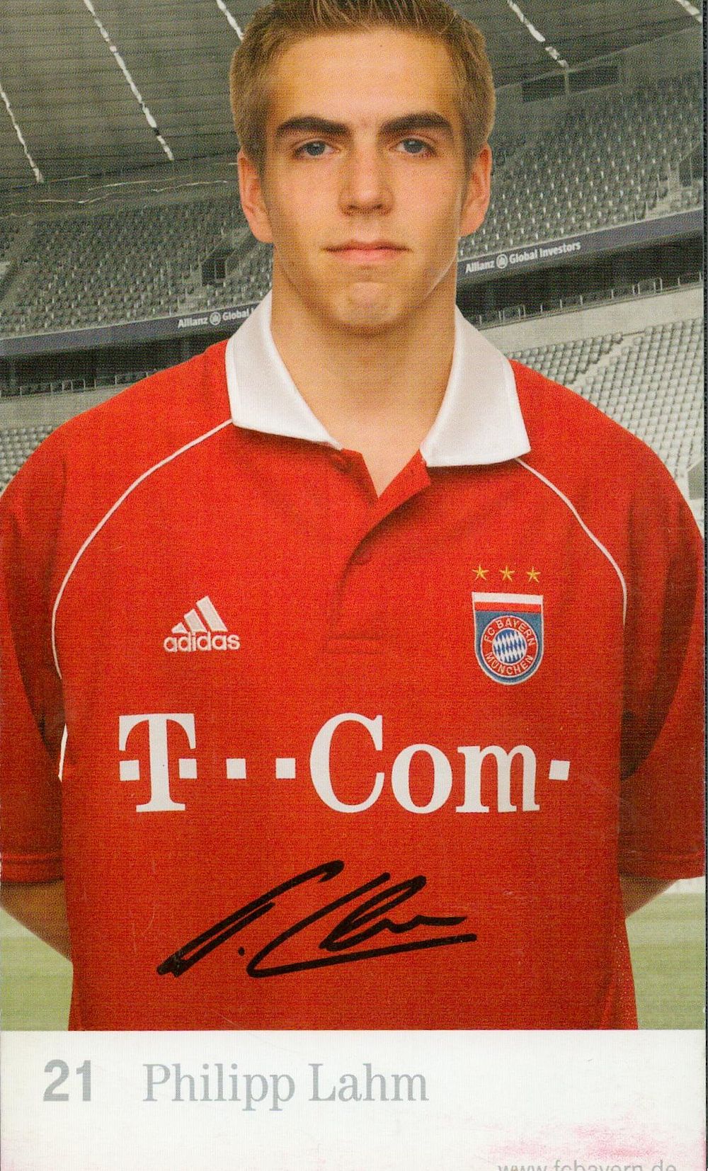 Lot 424: Philipp Lahm, signed promo photo, approx 6x3, German...