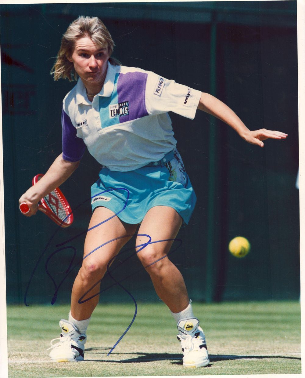 Lot 158: JANA NOVOTNA (1968-2017) signed Tennis 8x10 Press Photo...