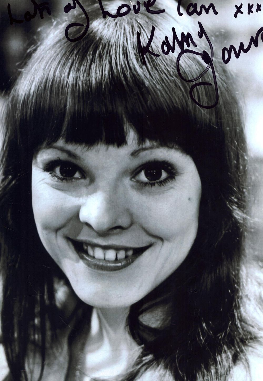 Lot 168: KATHY JONES Actress/Singer signed Photo. Good condition. All...
