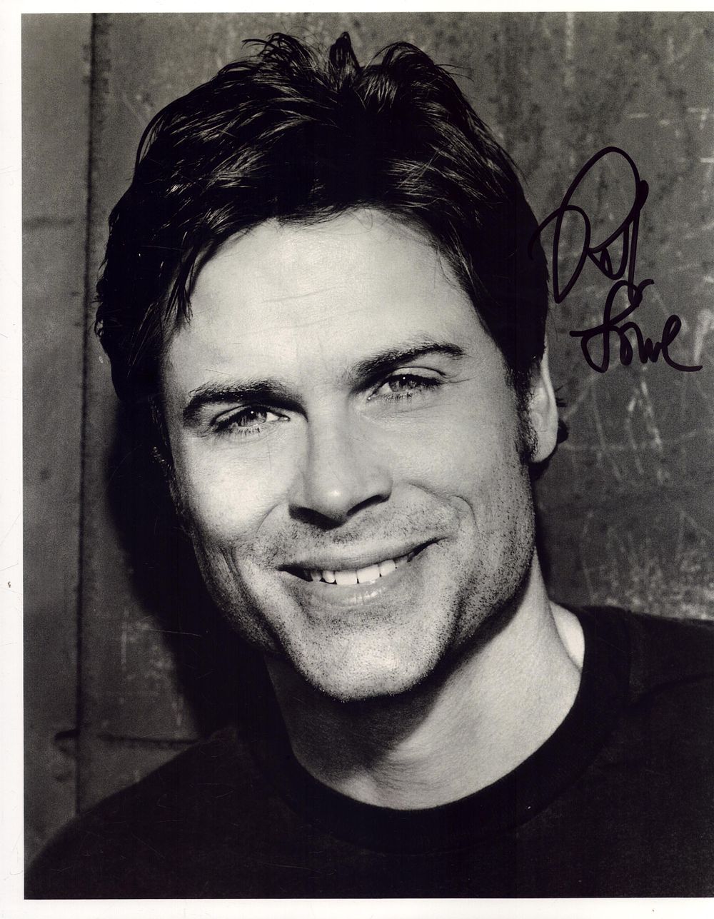 Lot 169: ROB LOWE Actor signed 8x10 Photo. Good condition....
