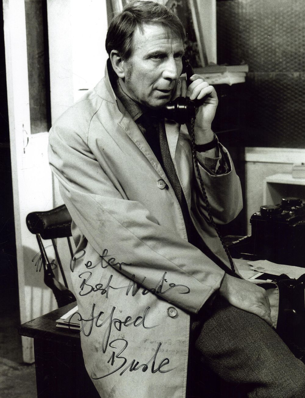 Lot 173: ALFRED BURKE Actor signed 8x10 Photo. Good condition....