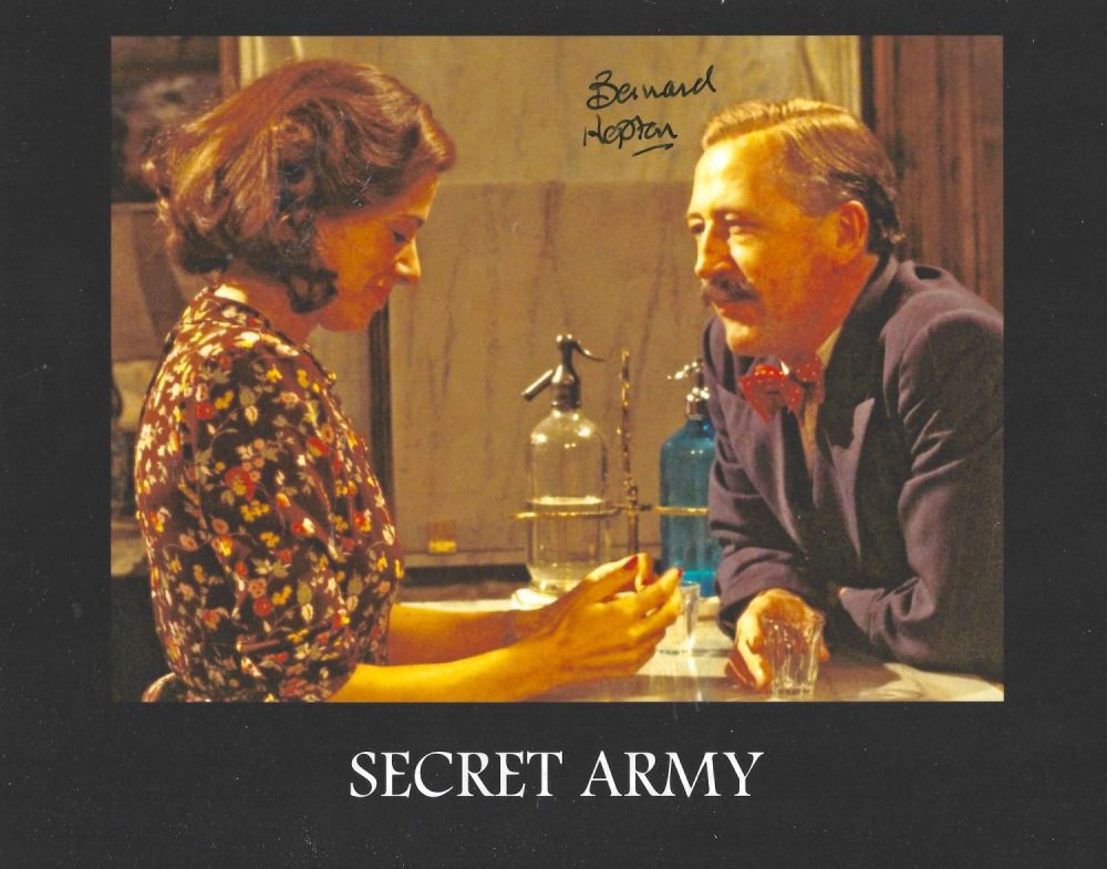 Lot 316: Secret Army Actor, Bernard Hepton signed 10x8 colour...