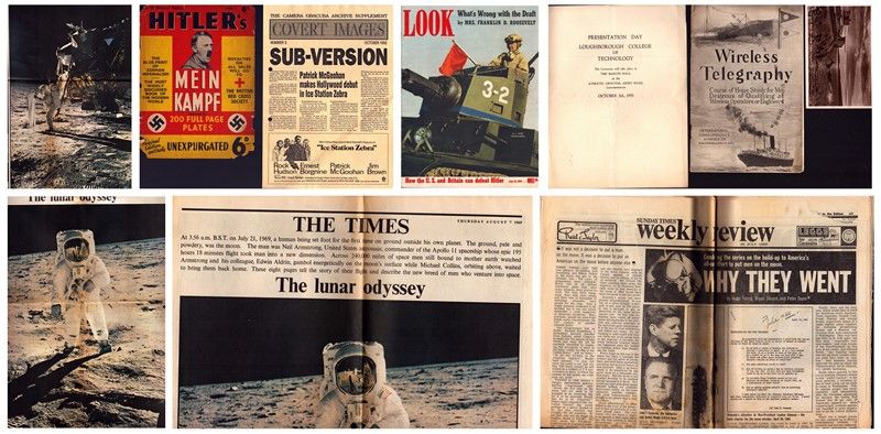 Lot 317: Historical Collection. Newspaper form 1969 Sunday Times Weekly...