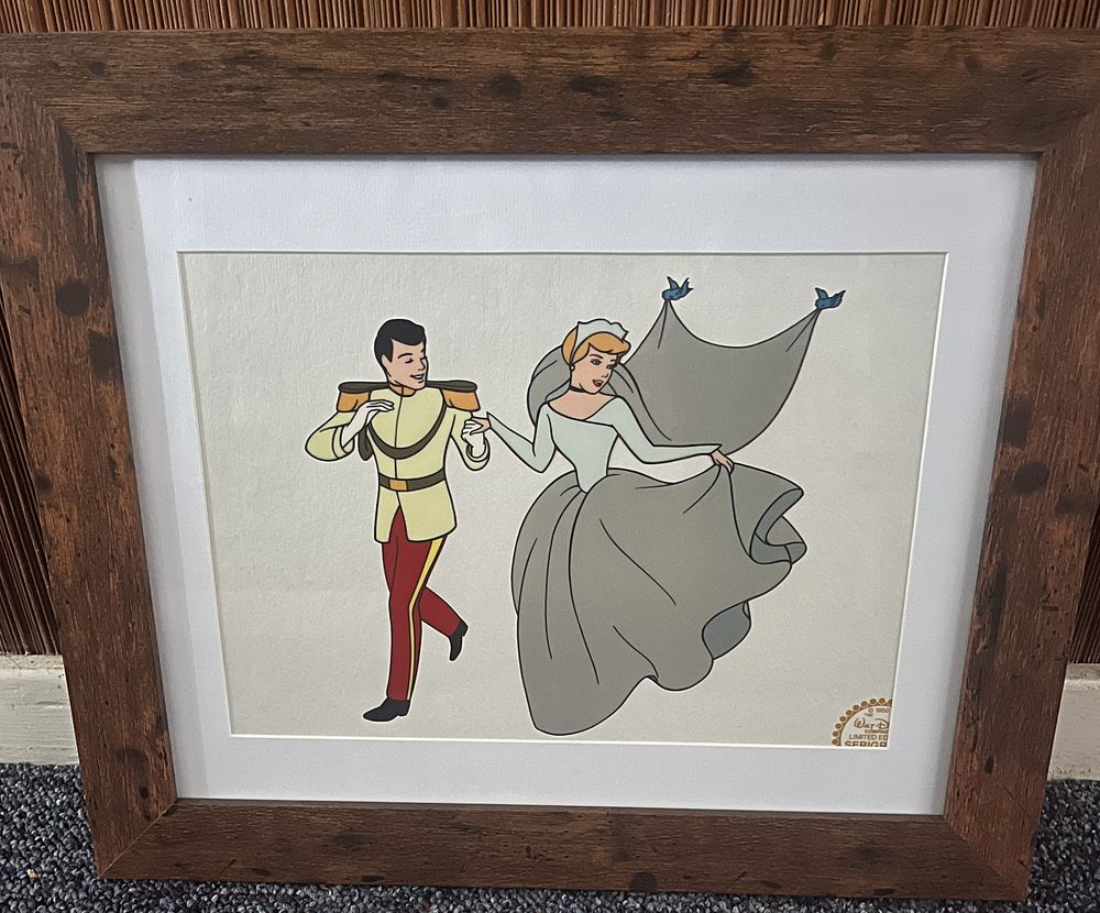 Lot 325: Disney Cinderella Serigraph colour print depicting Cinderella and...