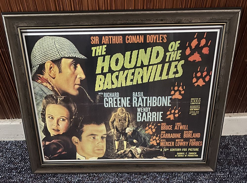 Lot 328: Lobby Card The Hounds of the Baskervilles colour...