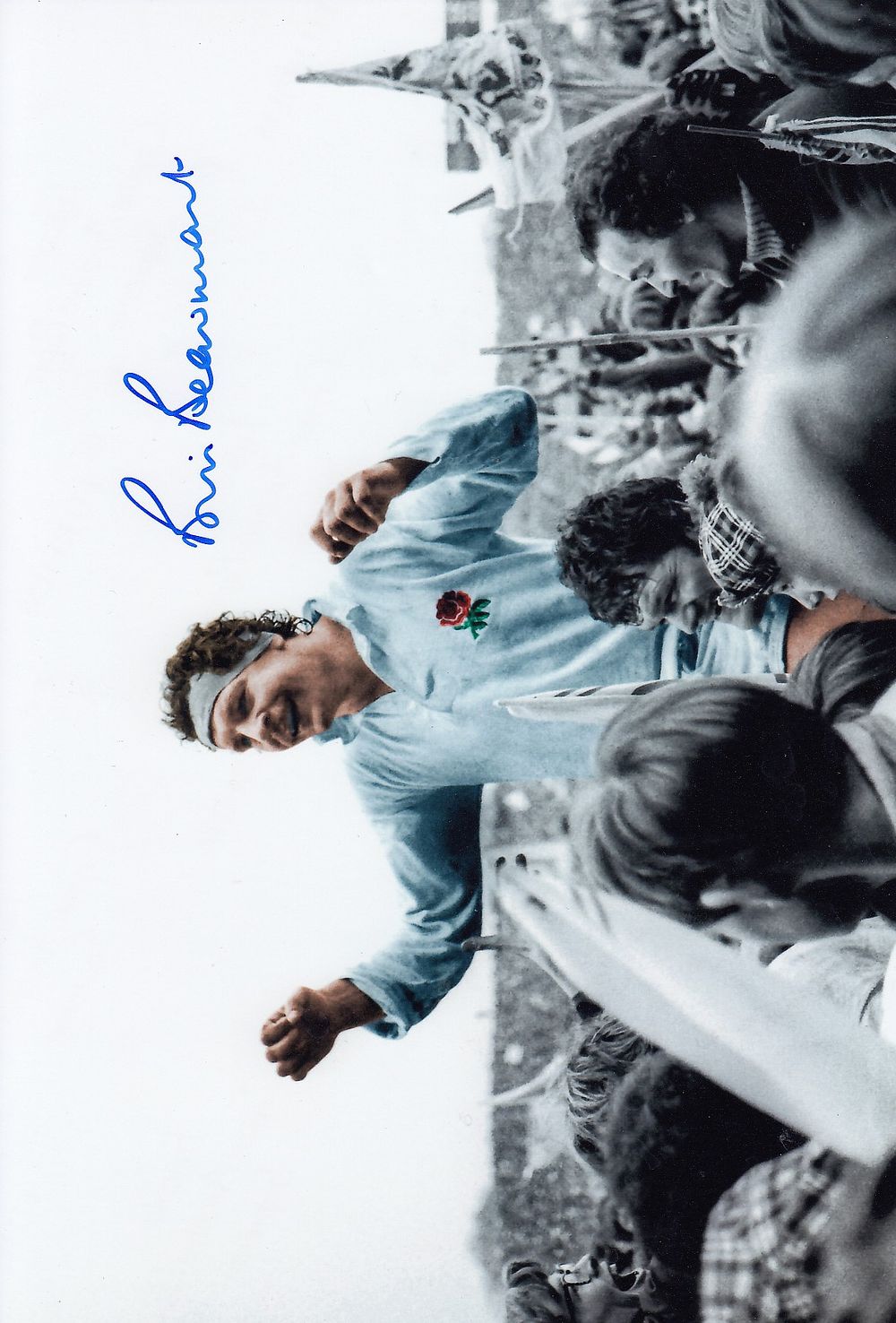Lot 375: Autographed BILL BEAUMONT 12 x 8 Photo :...