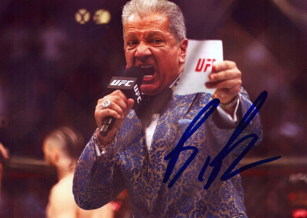 Lot 392: Bruce Buffer signed 7x5inch colour photo. Good condition....
