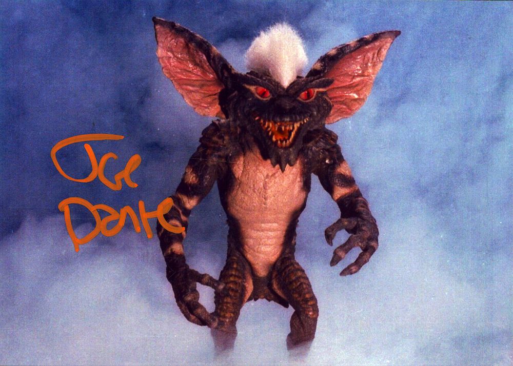 Lot 395: Joe Dante signed 7x5inch colour Gremlin photo. Good...