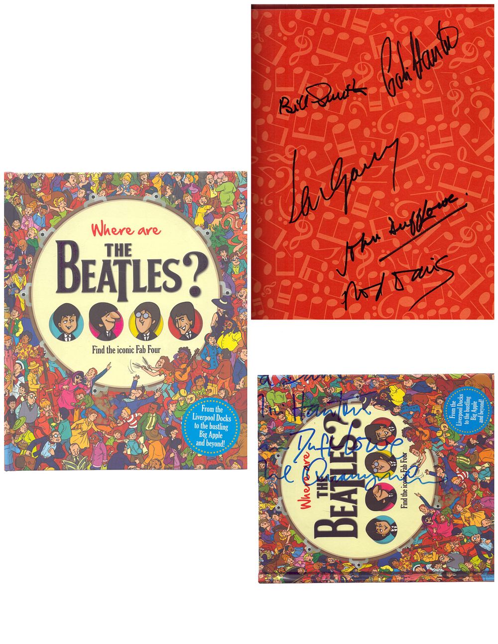 Lot 421: The Quarrymen signed Where are the Beatles book,...