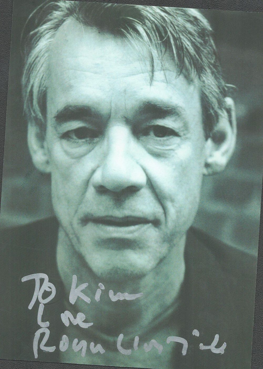 Lot 443: Roger Lloyd-Pack 6x4 approx black and white photo...
