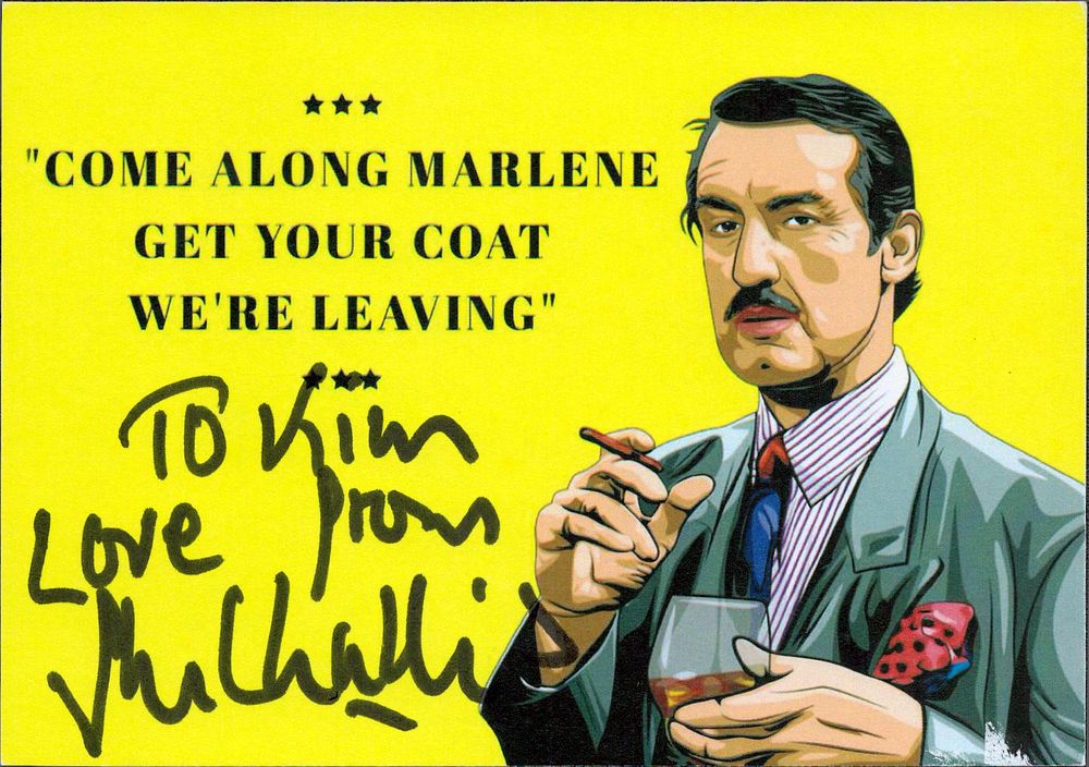 Lot 447: John Challis 6x4 colour card Only Fools and...