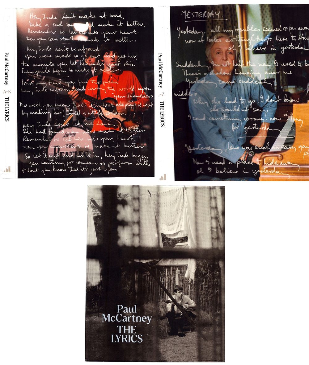 Lot 455: Colin Hanlon signed Paul McCartney, The Lyrics book...
