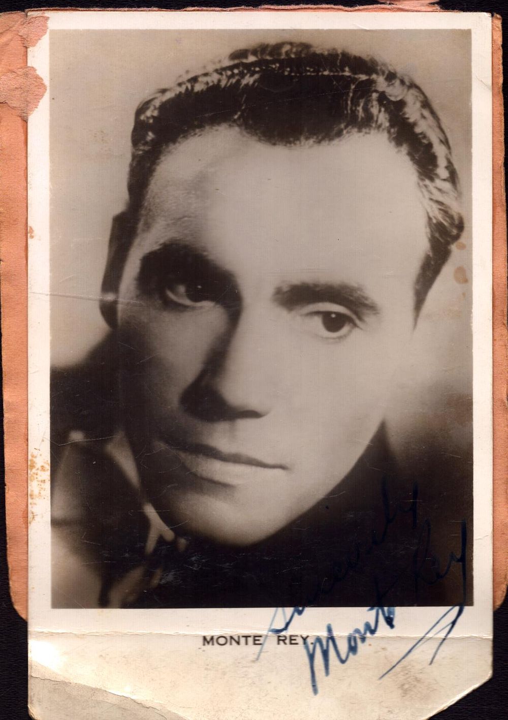 Lot 457: Monte Rey, signed black and white photo approx...