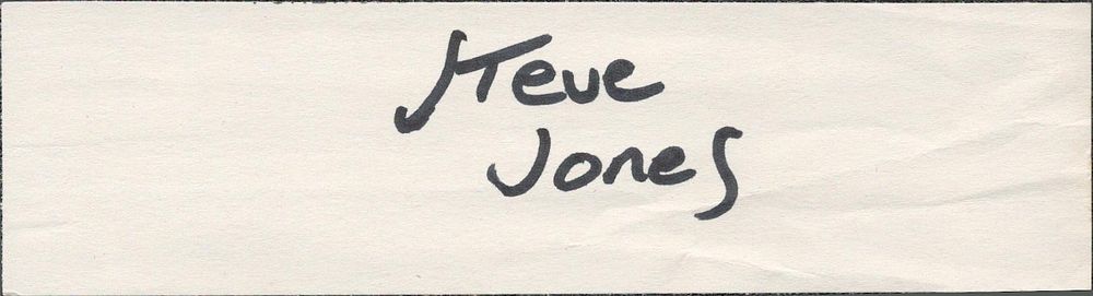 Lot 493: Steve Jones signature piece Sex Pistols English Punk...