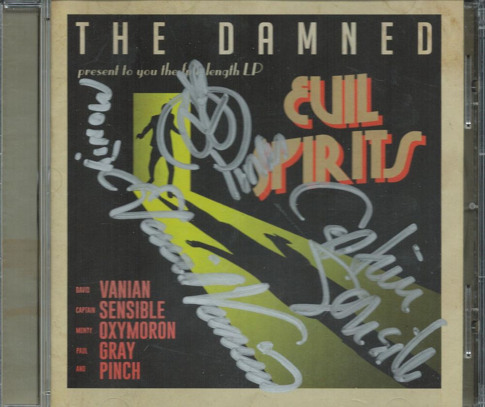 Lot 495: The Damned CD Evil Spirits multiple signatures UK...