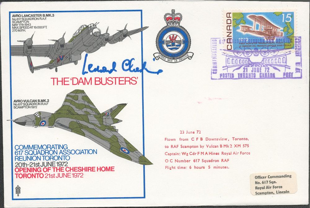 Lot 503: WW2 The Dam Busters FDC signed by Leonard...