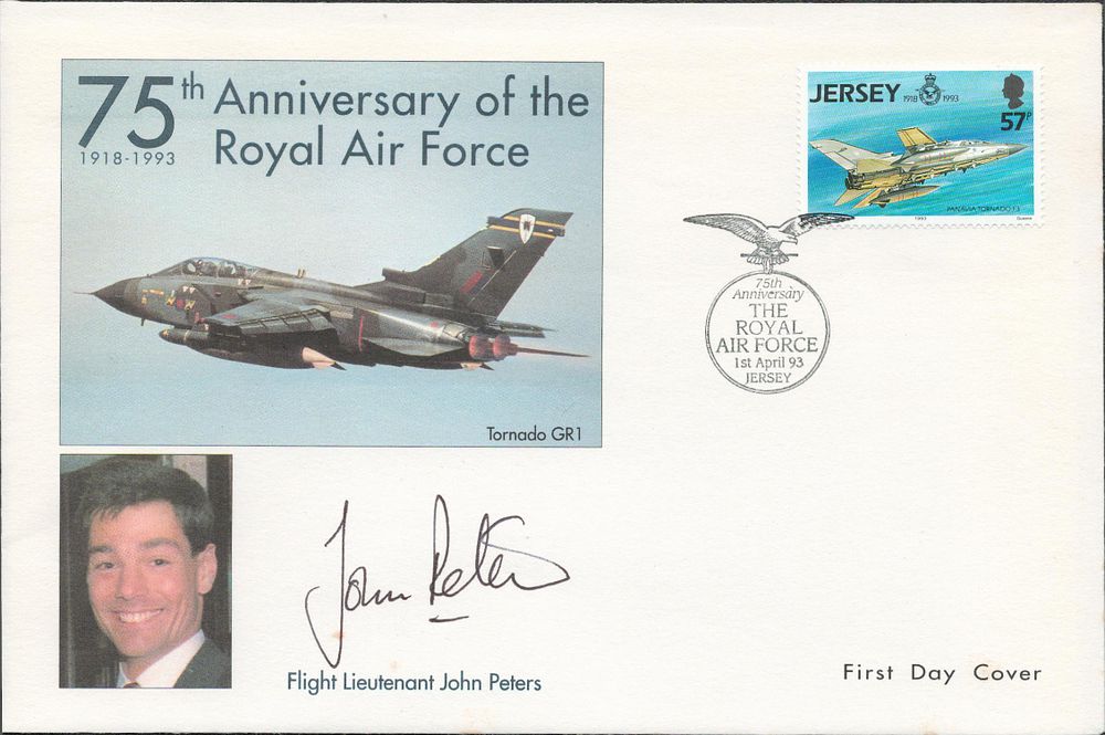 Lot 559: Flt Ltnt John Peters signed 75th anniv of...