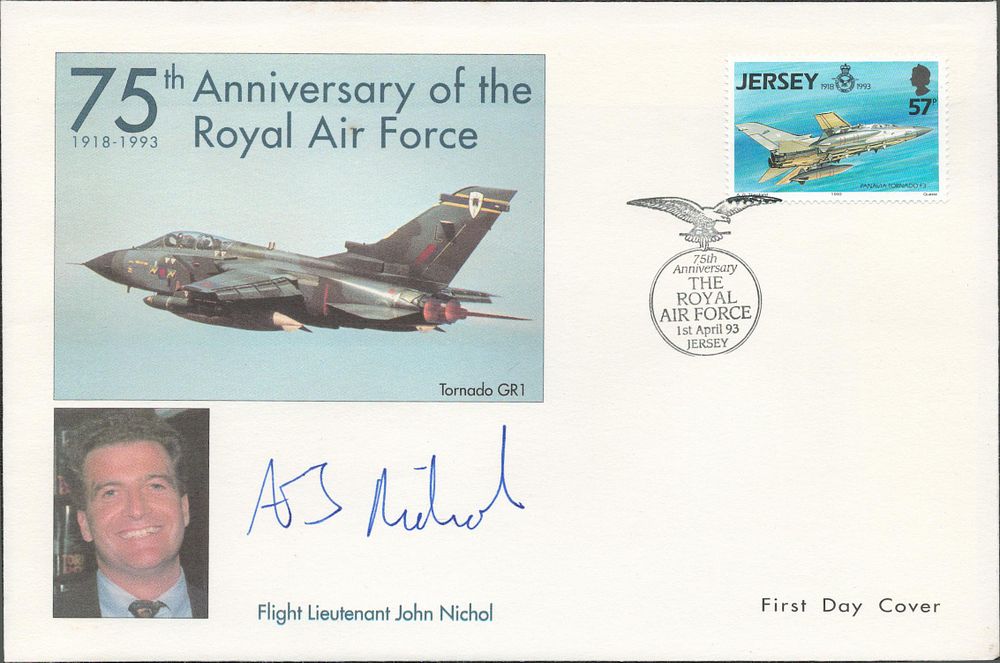 Lot 560: Flt Ltnt John Nichol signed 75th anniv of...