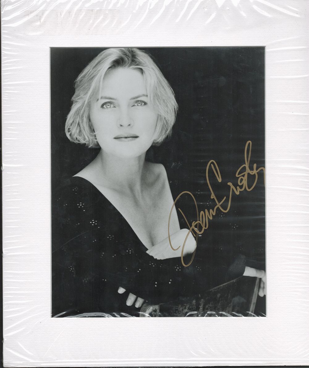 Lot 568: Denise Crosby signed black and white photo mounted....