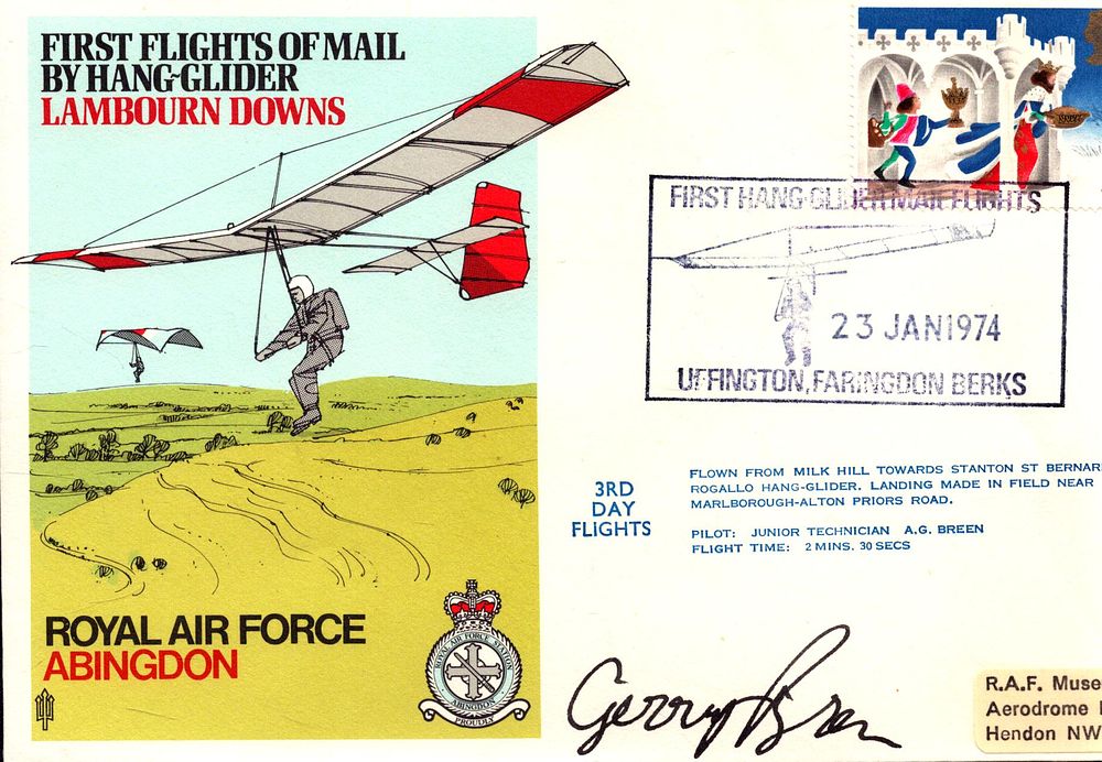 Lot 569: Junior Technician A G Breen signed RAF Abingdon...