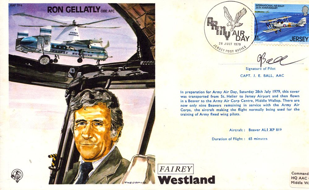 Lot 574: Cptn J E Ball signed Ron Gellatly test...