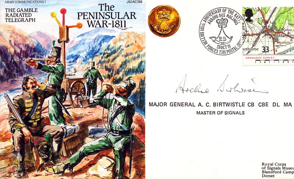 Lot 588: Mjr Gnrl A C Birtwistle signed cover. Good...