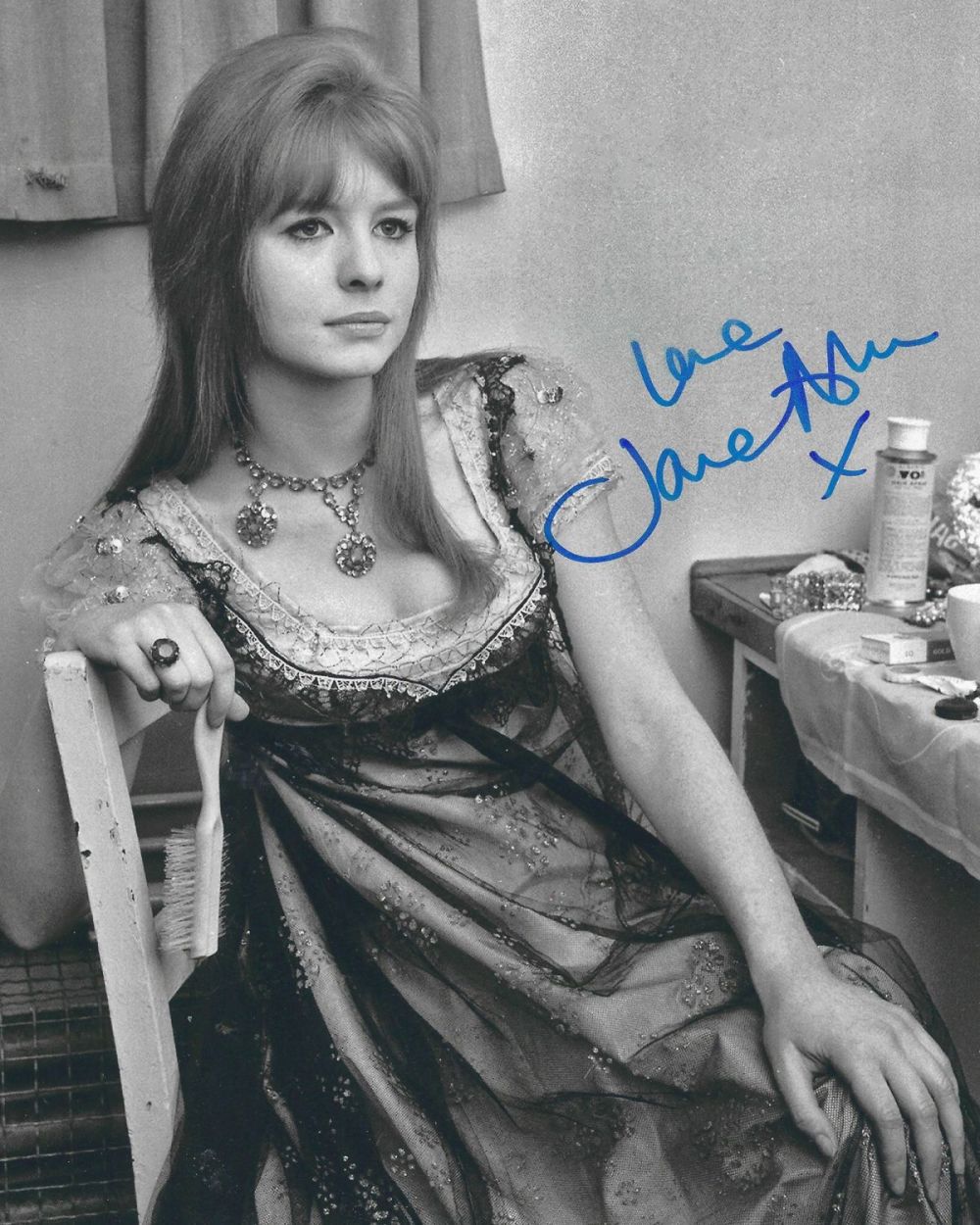 Lot 347: Actor, Jane Asher signed 10x8 black and white...