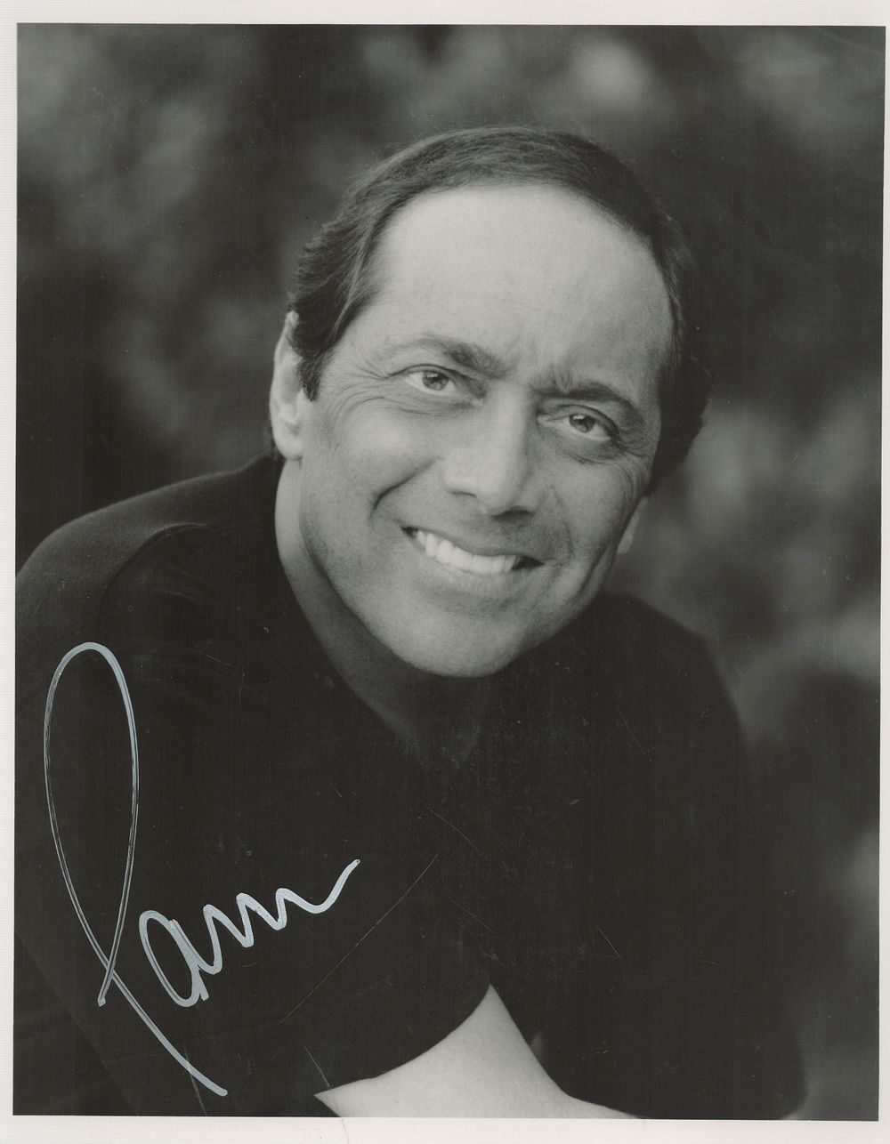 Lot 170: Paul Anka signed 10x8inch black and white photo.