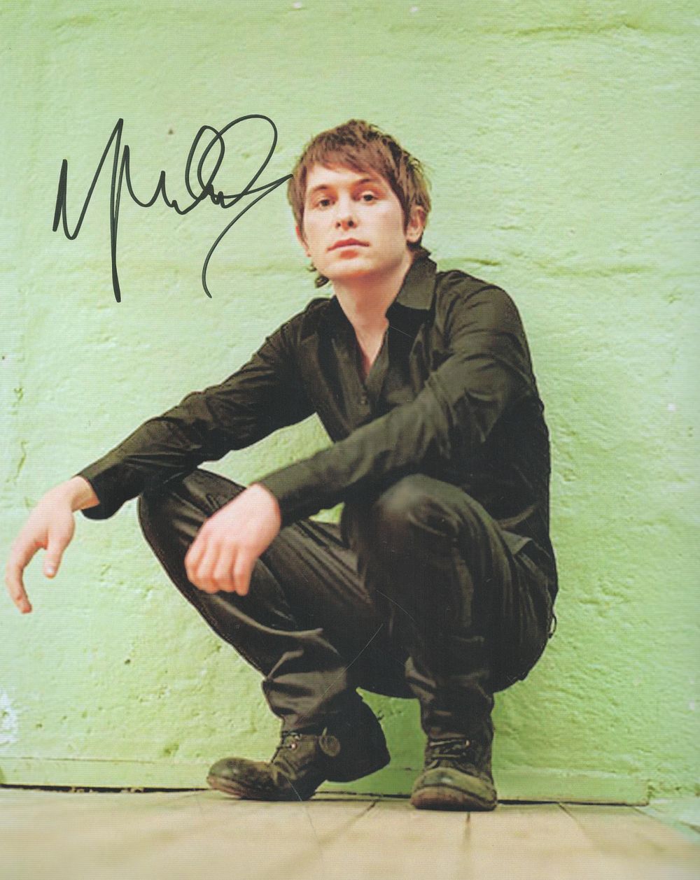 Lot 182: Mark Owen signed 10x8inch colour photo.