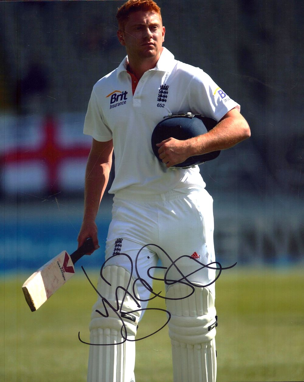 Lot 256: Jonny Bairstow signed 10x8inch colour photo.