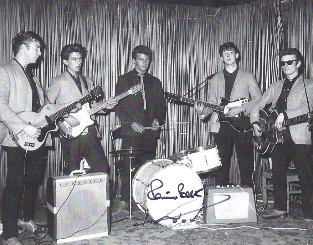 Lot 382: Pete Best signed 10x8 colour photo. Best is...